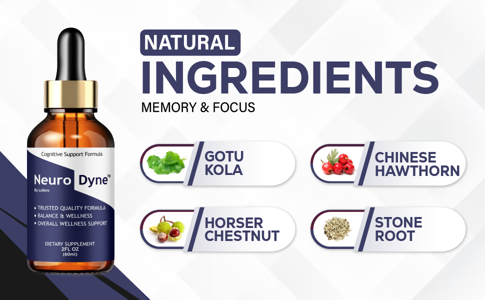 NeuroDyne Natural Ingredients - Memory & Focus